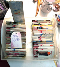 Vintage Lot of 78 pcs Seam Binding...all colors, prints, textures