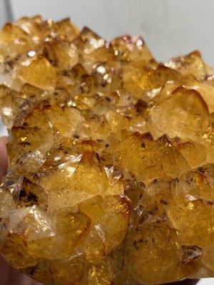 Polished Edge Citrine Cluster(baked Amethyst)