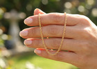 Elegant 18K Gold plated Rope Chain Anklet | Minimalist Brass Twisted Pattern — photo 6