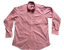 Men  s Chaps Oxford LS Shirt Large Pink, Logo Wrinkle Free 16-16.5, 34/35  