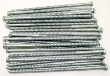 (25) Galvanized Hex Head 3/8 x 10" Lag Bolts Wood Screws
