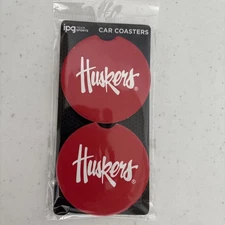 IPG Team Sports Car Coasters Nebraska Huskers