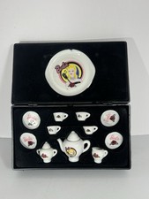 Vintage Chilton Toys Barbie Miniature 12 Piece Tea Set with Display Box