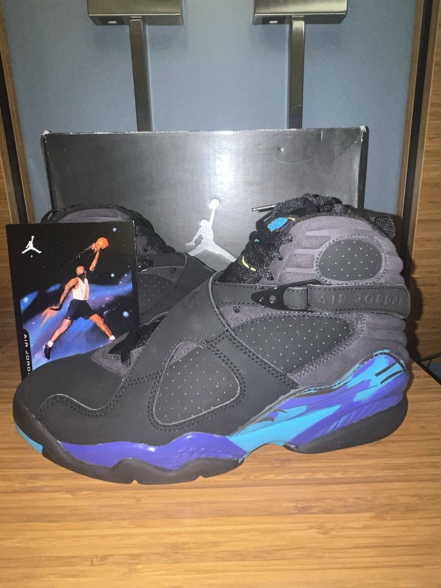 2007 NIKE AIR JORDAN 8 Retro Aqua Black Bright Concord 305381-041