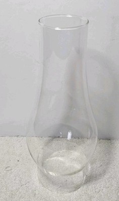 Clear Glass Hurricane Chimney Lamp 9'' Tall 2 1/2'' Base