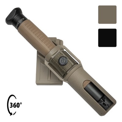 ESP Schlagstock inkl. Holster (Easy Lock -Verschluss, Kopf eckig)