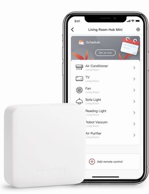 SwitchBot Hub Mini Smart Remote - IR Blaster, Link SwitchBot to Wi-Fi