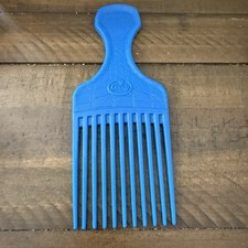 Vintage Goody Plastic Blue Crocodile Textured Hair Pick Comb Lift 90’s Not Used