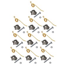 20 Pack Hay Rake Teeth w/ Clips & Hardware NE400033 Fits New Idea 402 280744