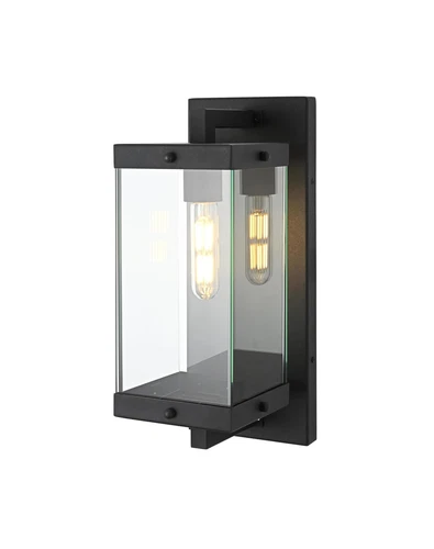 Elegant Lighting Julien 6" Outdoor Wall Sconce in Black - Picture 7 of 8