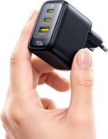 Baseus Enerfill USB C LadegeräT 70W, 3-Ports USB C Netzteil, PD LadegeräT - NEU