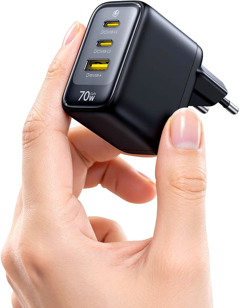 Baseus Enerfill USB C LadegeräT 70W, 3-Ports USB C Netzteil, PD LadegeräT - NEU-image
