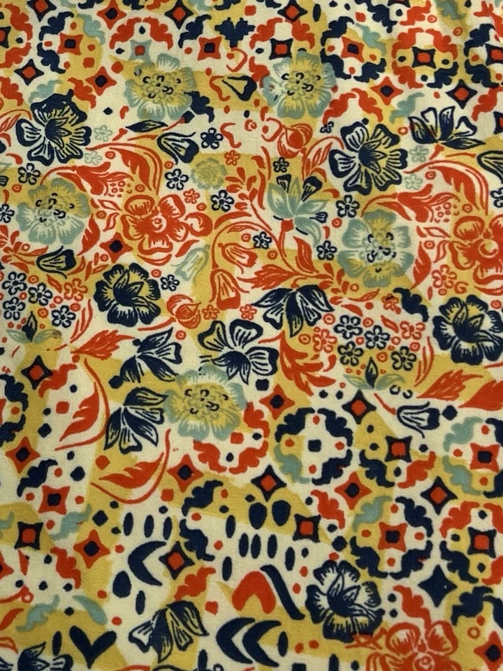 LuLaRoe Leggings TC Tall Curvy Fall PAISLEY Colorful Hippie Flower Stretchy Fit - Image 2 of 4