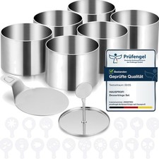 Nahtlose Edelstahl Servierringe mit Deckel & Basis - Professionelle Ergebnisse