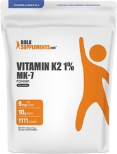 BulkSupplements Vitamin K2 MK7 Powder - 9mg per Serving