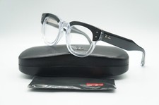 NEW RAY BAN RB 0298V 2034 BLACK ON TRANSPARENT EYEGLASSES FRAME RX 50-21