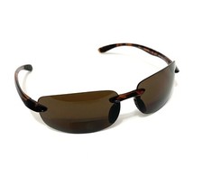 wrap around BIFOCAL SUN READERS brown POLYCARBONATE LENS power 2.00 3.00