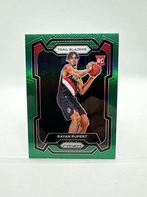 2023-24 PANINI PRIZM RAYAN RUPERT ROOKIE GREEN PRIZM #140 CHECK STORE :FU-CARDS