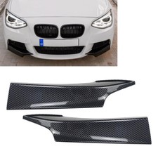 Carbon Look Front Bumper Splitter Cover Fit BMW 1 Series F20/21 M Sport 2011-15