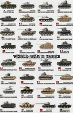 WW2 Picture Photo card with WORLD WAR II TANKS 0897