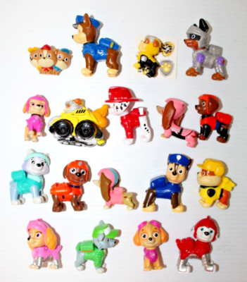 Paw Patrol Lot 18 Toy & Action Figures Dogs #1 Chase Rocky Rubble Marshall Zuma