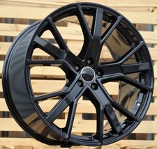 22" Q8 Style Gloss Black Wheels Fits Audi A7 S7 Q5 Q7 Q8 SQ7 RSQ8 Etron