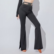 NEW Latin Jazz Ballroom Square Dance Pants Tribal Belly dance Pants G942 Black