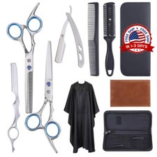 Set tijeras profesionales para cabello peluqueria de Barbero corte de pelo capa