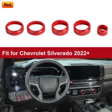 Air Conditioner Radio Switch Knob Control Trim Cover For Chevy Silverado 2022+