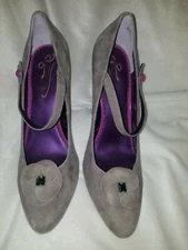 POETIC LICENA LONDON GRAY LADIES SUEDE SHOES SIZE40/10