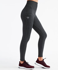 Premium Golf Knitted Leggings Ladies Golf Trousers Seamless Yoga Pants Pocket