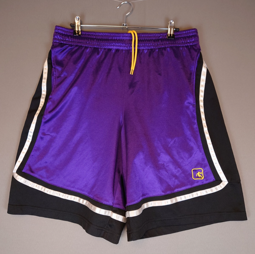 VINTAGE 2000s Y2K And1 Purple & Yellow Basketball Shorts Men's Large Waist 34