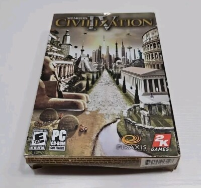 Sid Meier's Civilization IV Box PC Game Firaxis, 2K Games 2005 Take Two 