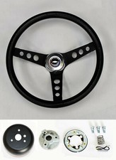 13 14 Classic Black Steering Wheel Fits 70-73 C10 C20 C30 Blazer Rwb Bow