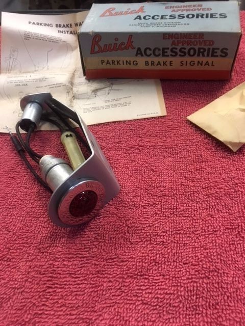 1950 Buick Special Super Roadmaster Nos Accessory Parking Brake Warning Light For Sale Online Ebay