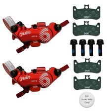 JUIN TECH GTP-6 6 Pistons MTB eBike CX Hydraulic Disc Brake Caliper Set F R