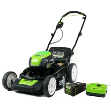 Greenworks Pro 80V 21 inch Lawn Mower GLM801602 w/ 4.0Ah Battery & Rapid Charger