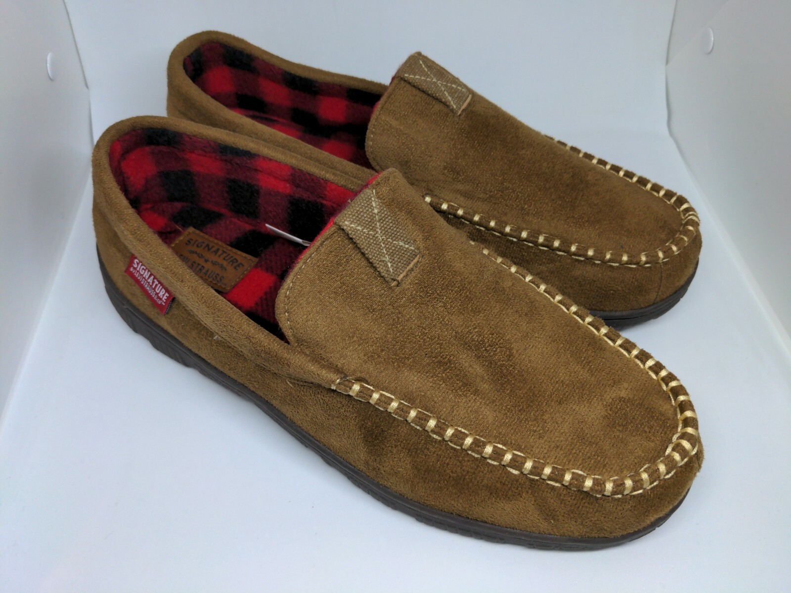 signature levi strauss memory foam slippers