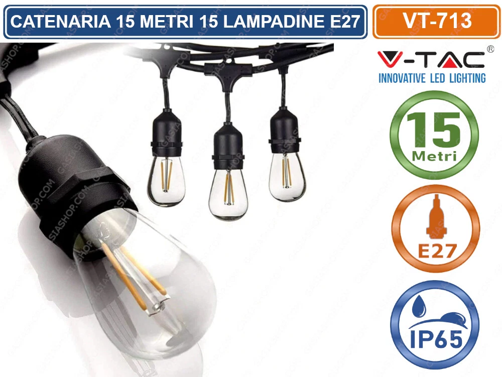 Mateju Catena Luminosa Solare Da Esterno 6.5M 30LED - Colorato, Impermeabile, 8 Modalità Luce Per Giardino, Terrazzo, Tenda