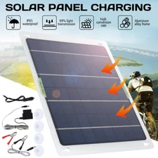 30W Solar Battery Maintainer Car RV Charger Waterproof 12 Volt Tender Trickle US