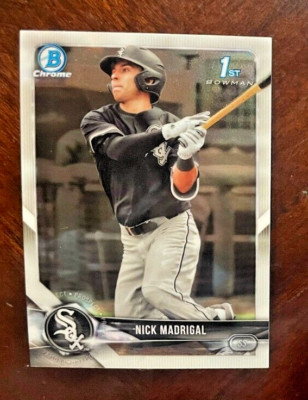 NICK MADRIGAL - 2018 Bowman Chrome Draft #BDC-38    FS  QTY