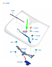FORD RANGER T6 MK1 Front Left Wiper Arm RHD 1907114 AB39-17526-CE NEW GENUINE