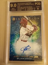 2022 Bowman Inception Jonathan Mejia #39/75 AUTOGRAPH #PPA-JMA Graded FCG 9 Mint