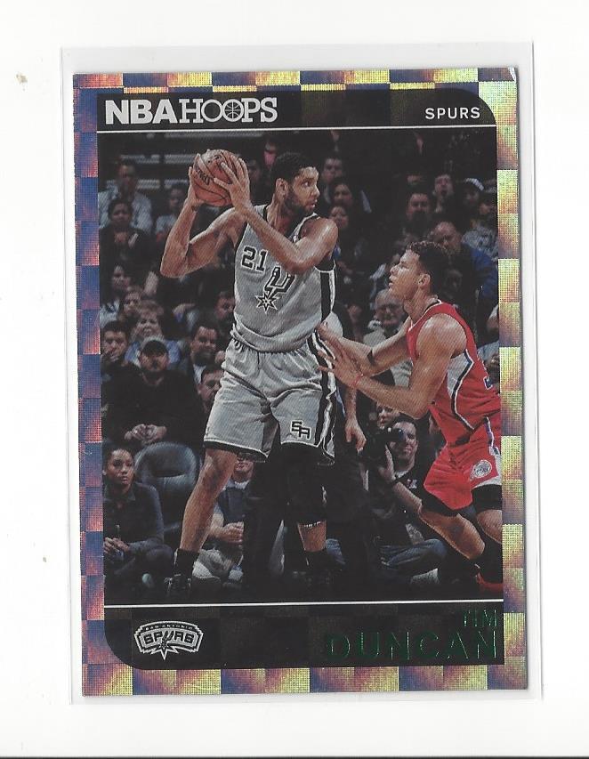 2014-15 Hoops Green #58 Tim Duncan Spurs