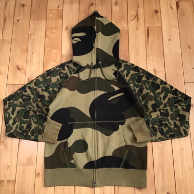 BAPE Giant camo crazy パーカー a bathing ape A Bathing Ape Bape Giant 1st Camo Green Crazy Full Zip Hoodie Size