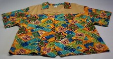 NEW Cruise Multi Color Short Sleeve Casual Shirt is made in the USA Size: L & XL