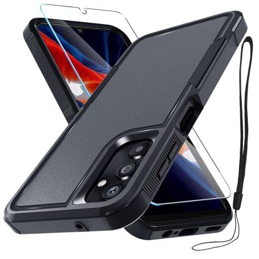 for Samsung Galaxy A25 Case, Full Body Heavy Samsung A25 (6.5 inch) Black Matte