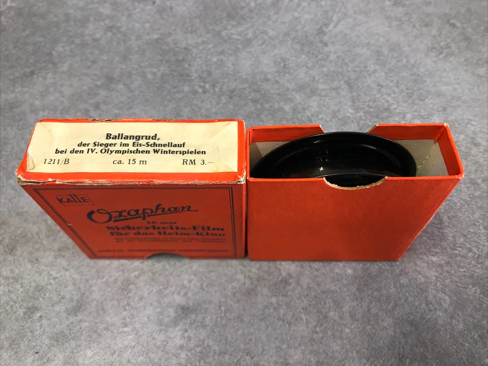 Agfa 16mm Film Ozaphan Ballangrud Sieger Eis-Schnellauf Olymp. Winterspiele B3 - Bild 4 von 4