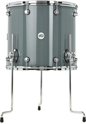 DW Design Series Floor Tom - 16-inch x 18-inch, Steel Grey