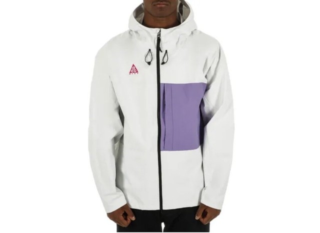 white and purple jacket